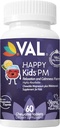 VAL Happy Kids PM – Magnésium à mâcher sans sucre avec mélatonine (en anglais seulement) Soutien au sommeil pour les enfants (en anglais seulement) Magnésium Glycinate + Citrate + Taurate (en anglais seulement)