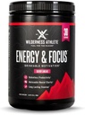 Wilderness Athlete - Energy & Focus | Energy Pre Workout for Women & Men - Energy Powder Drink Mix with Natural Caffeine - Low-Carb, Zero Sugar Workout Powder - 30 Serving Tub (Cherry Limeade)