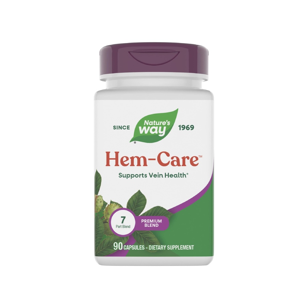 Nature's Way Premium Hem-Care, Unique Vein Health Blend*, 90 capsules