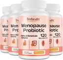 Suppléments de ménopause pour femmes, 120 milliards CFU Probiotic, 13-en-1 Herbs & Botanicals Complexe, pour Hormone Ménopause, Flashs chauds, Sueurs de nuit, Swings d'humeur, Perturbations du sommeil, Vegan, 240 Capsules