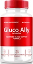 NutraRize Gluco Ally Capsules, pilules GlucoAlly officielles, formule globale de soutien du sang, tout le supplément naturel pour maintenir des niveaux sains, Premium Gluco-Ally Capsulas Review (60 capsules)