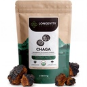 Longévité Botaniques Organic Chaga Mushroom Extract Poudre 100g) Concentré 10:1 Ratio: 100% Corps de Fruits.