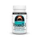 Source Naturelle Vitamine D-3 5000 iu soutient la santé osseuse et immunitaire* - 200 Softgels