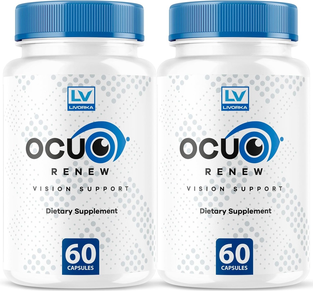 (2 Pack) Ocuo Renew Capsules, OcuRenew Eye Vision All Natural, Ocuo Renew Focus Formule avancée, OcuoRenew Reviews 120 Capsules pendant 2 mois