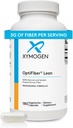 XYMOGEN OptiFiber Lean, Pilules quotidiennes de supplément de fibre - 100% naturel soluble Propolmannan Dietary Fibre - support Digestion, satiété et régularité - sert comme un prébiotique (120 capsules)