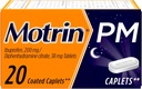 Motrin PM Pain Relief Caplets avec 200 mg d'Ibuprofène et 38 mg de diphénhydramine Aide au sommeil, la douleur de nuit soulagement pour les douleurs et les douleurs mineures vous aide à tomber Asleep et rester Asleep, 20 ct