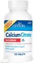21st Century Calcium Citrate Plus D Maximum Caplets, 120 Count (27493)