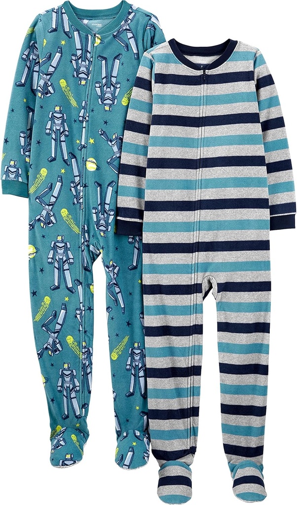 Simple Joys by Carter's Kids' Loose-fit Flamme Résistant à la flamme Pyjama pied