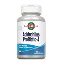 KAL Acidophilus ProBiotic-4, 500 Million CFUs, Four Probiotic Strains, Probiotics for Women and Men, Freeze Dried, L. acidophilus, L. bulgaricus, S. thermophilus, B. bifidum, 100 Servings, 100 VegCaps