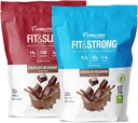 Evolution Advance Nutrition Grass Fed 100% Whey Protein Powder + Fit & Slim avec Glucomannan, Inulin Fibre – Haute Fibre, Haute Protéine, Pure, Keto Approuvé, Non OGM, Stevia Sweetened – 2 Pack