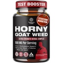 Hoty Goat Weed pour les hommes - Supplément mâle extra-fort avec racine de Maca noir, Tongkat Ali, Saw Palmetto & Panax Ginseng Extrait pour l'endurance et l'énergie - 180 capsules