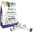Konsyl Bio Daily Psyllium Fiber Stick Packs - Poudre de supplément de fibre sur le pouce - Pratique, fibre soluble tout naturel, sans gluten et sans sucre, végétalien et kéto - 30 paquets