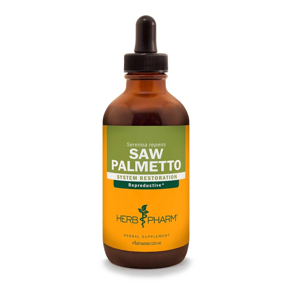 Herb Pharm Saw Palmetto Berry Extrait liquide pour le soutien de la prostate - 4 Once