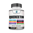 American Standard Suppléments Quercetin 1000mg par portion de zinc, vitamine C, vitamine D3, magnésium, mûre aînée, échinacée, curcuma, astragalus - sans gluten, sans OGM, 120 capsules, 40 portions