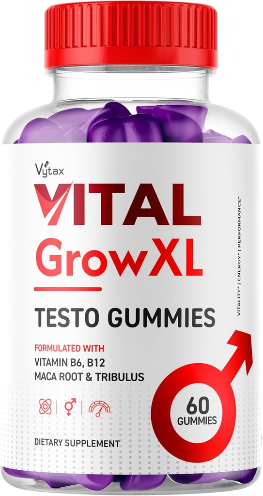 Vital Grow XL Gummies, Vital Grow XL Testo Gummies Maximum Strength Advanced Vitamin Formula, Vital GrowXL VitalGrowXL Me Gomitas Premium Supplément Vitalgrow à croquer (60 Gummies)