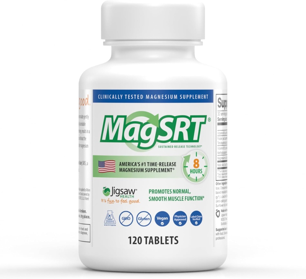 Supplément Magnésium avec vitamine B6, Folate et B12