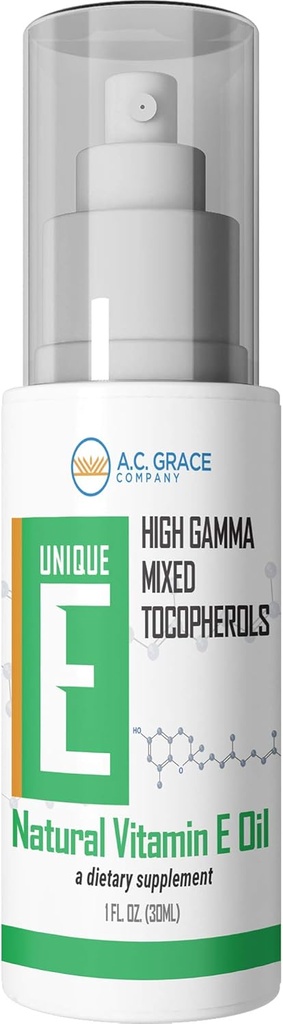 UNIQUE E A.C. Grace Company, concentré de tocophérols mélangés liquide, 1 fl oz (30 ml)