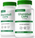 (2 Pack) Gluconull Caps, formule officielle Gluco NullCaps, support pur pour les niveaux stables et l'énergie de carburant pour la santé globale, ingrédients tout-naturels, Gluco Null Glyco Optimizer (120 Capsules)
