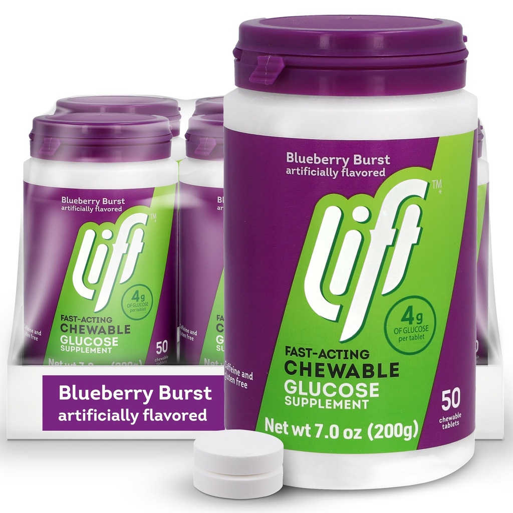 Glucose d'ascenseur (à action rapide) Glucose Comprimés d'énergie à mâcher (Pack of 6)