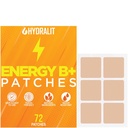 Lot énergétique pour les adultes Hommes Femmes Sujets Bien-être quotidien Réveillez-vous B12 Patchs Ingrédients naturels soutenus Boost Time-Released Formula Long-Lasting Skin Travel Friendly 72 Pack