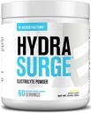 HYDRASURGE en poudre d'électrolyte - Supplément d'hydratation avec minéraux clés, sel de mer de l'Himalaya, eau de noix de coco - Keto Friendly, naturellement sucré - 60 portions, citronade