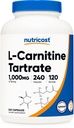 Nutricost L-Carnitine Tartrate 1000mg, 240 Capsules - 500mg Par Capsule, 120 portions