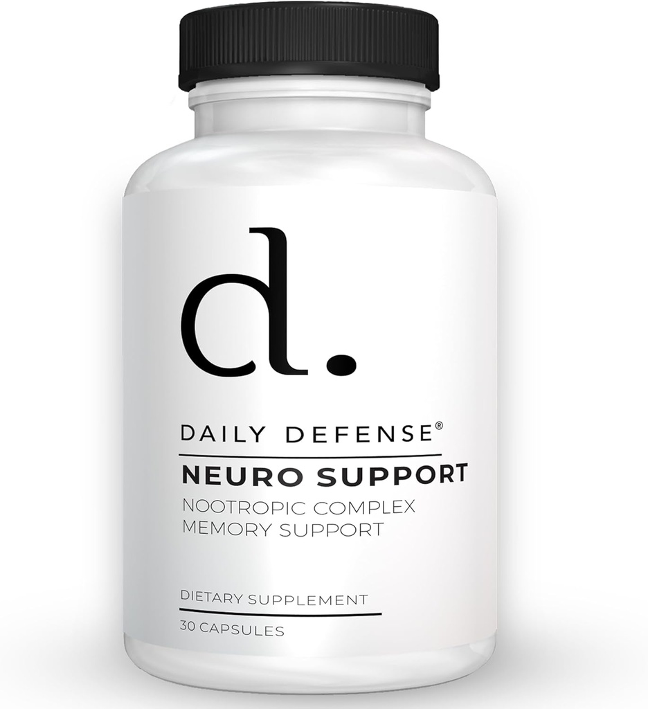 Nootropics Supplément Soutien Cerveau - 30 Capsules - Supplément Focus & Mémoire pour Cerveau avec Bacopa Monnieri, Huperzia Serrata, St. John's Wort & Ginkgo Biloba - Soutien Neuro