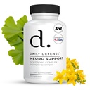 Nootropics Supplément Soutien Cerveau - 30 Capsules - Supplément Focus & Mémoire pour Cerveau avec Bacopa Monnieri, Huperzia Serrata, St. John's Wort & Ginkgo Biloba - Soutien Neuro