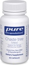Pure Encapsulations Chaste Tree (Vitex) - Soutienne la régularité du cycle menstruel - pour le confort du sein* - Supplément pour femmes - Soutien de l'équilibre hormonal - Non-OGM et végétalien - 60 capsules