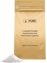 Ingrédients originaux purs L-Leucine (1 lb) Poudre, Supplément d'acide amino essentiel, Vérifié en laboratoire