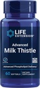 Prolongation de la vie Thistle de lait avancé, silymarine, silybine, phospholipides, favorise une fonction hépatique saine, sans gluten, sans OGM, 60 softgels