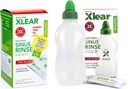 Xlear Natural Xylitol Sinus Rinse Recharge, Neti Pot Saline Packets - Nettoyeur de nez pour le soulagement rapide de la pression et de la congestion, fonctionne avec la plupart des systèmes d'irrigation nasale, 50 Compte et 1 bouteille de rinçage