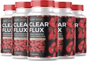 (5 Pack) Détox nettoyant de supplément de flux clair, Capsules Blood Vessel Cleaner Support Formule avancée, Capsules ClearFlux Résistance maximale Toutes les vitamines naturelles Santé (300 Capsules)