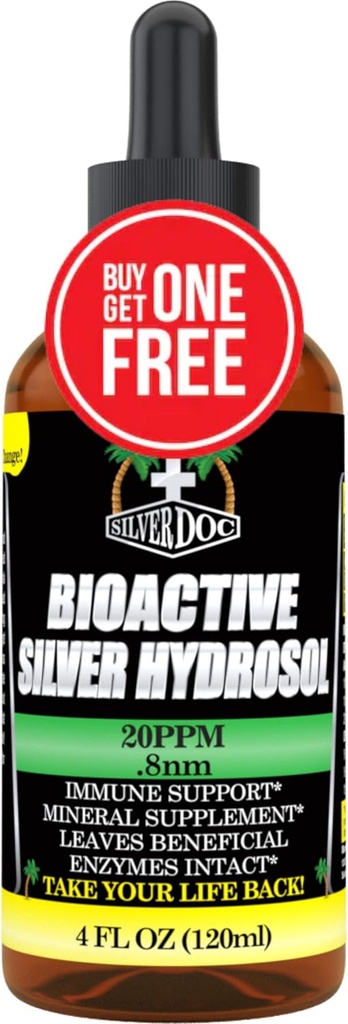 Tablette à hydrosol en argent colloïdal, support naturel alternatif et immunitaire, plus efficace que n'importe quel produit colloïdal, bouteilles de 2-4oz, gouttes en hydrosol argent