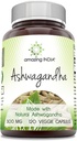Inde incroyable Supplément Ashwagandha $ 500 Mg par service $ 120 Capsules de légumes $ Non-GMO $ Sans gluten $ Fabriqué aux États-Unis $ Idéal pour les végétariens
