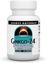 Source Naturals Ginkgo-24 - Ginkgo Biloba Extract 120 mg soutient l'acuité mentale - 60 comprimés