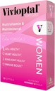 Vivioptal Femmes, 30 Capsules, CoQ10 et Omega-3, Multivitamine et multiminérale, sans gluten, formule allemande