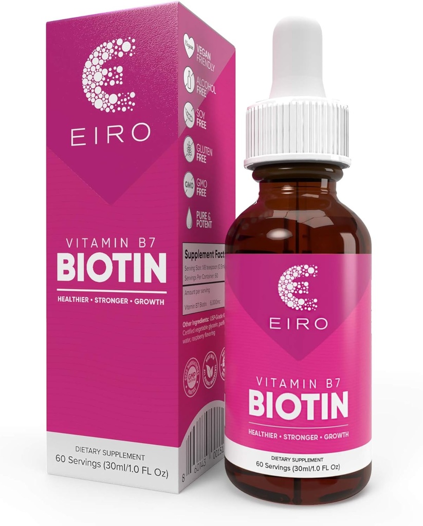 Pertes liquides de biotine EIRO : 6000mcg par portion