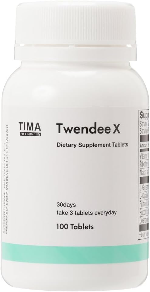X Super supplément antioxydant par 8 ingrédients actifs Vitamine B&C L-Glutamine L-Cystine Coenzyme Q10 Succinic-Acid Humaric-Acid Niacine