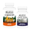 Ensemble de défense de l'hôte avec capsules Cordyceps, 120 capsules Count & Lion's Mane, 30 Count - Soutien Immune Santé & Énergie - Soutien Cerveau Santé, Mémoire et Focus*