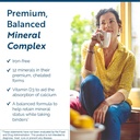 Minéraux de base nutritionnels étudiés - Supplément multiminéraux sans fer avec vitamine D3 et minéraux traces pour soutenir la force osseuse, la thyroïde et la santé du cerveau (120 capsules)