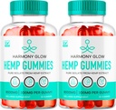 (2 pack) Gommies Harmony Glow, Gommies Harmony Glow Hemp, Supplément Harmony Glow, Gommies Harmony Glow Natural Hemp, Gommies Harmony Glow Hemp, Gommys Harmony Glow Multivitamin, 60 Gommies pendant 2 mois