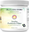 Dr Clark Inulin Powder (FOS) – Fibre soluble prébiotique pour la santé des intestins, 300g – soutient la santé et la régularité digestives