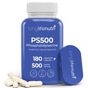 Phosphatidylserine Pure 500mg – 180 Vegetarian Pills, 3-Month Supply, Supplement for Strengthening Memory, Focus & Cognitive Function, Made in USA, Lab Tested, Non GMO