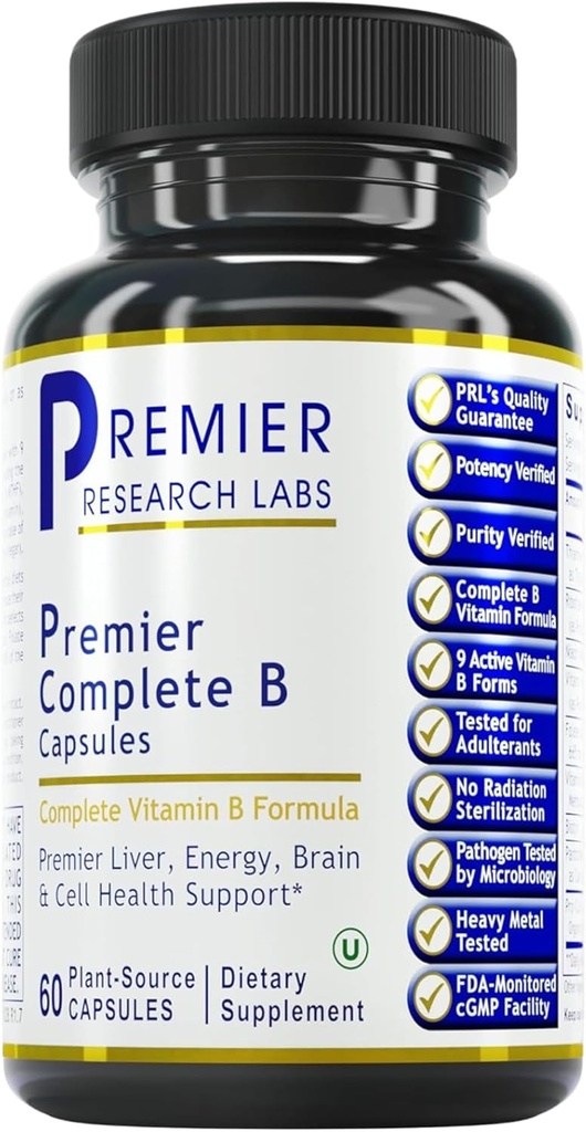 Premier Research Labs Complete B - Supplément complexe de vitamine B pour la santé optimale