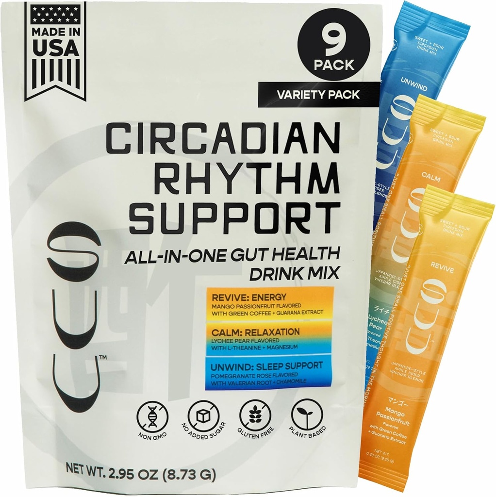 Gut Health Drink Mix: Prébiotiques de vinaigre de cidre de pomme, probiotiques Santé digestive pour les femmes et les hommes: Ingrédients pour le bien-être pour le sommeil, l'énergie, la clarté mentale et le calme.