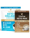 VitaCup Keto Max Cafe Pods 18ct & Keto Creamer 10oz