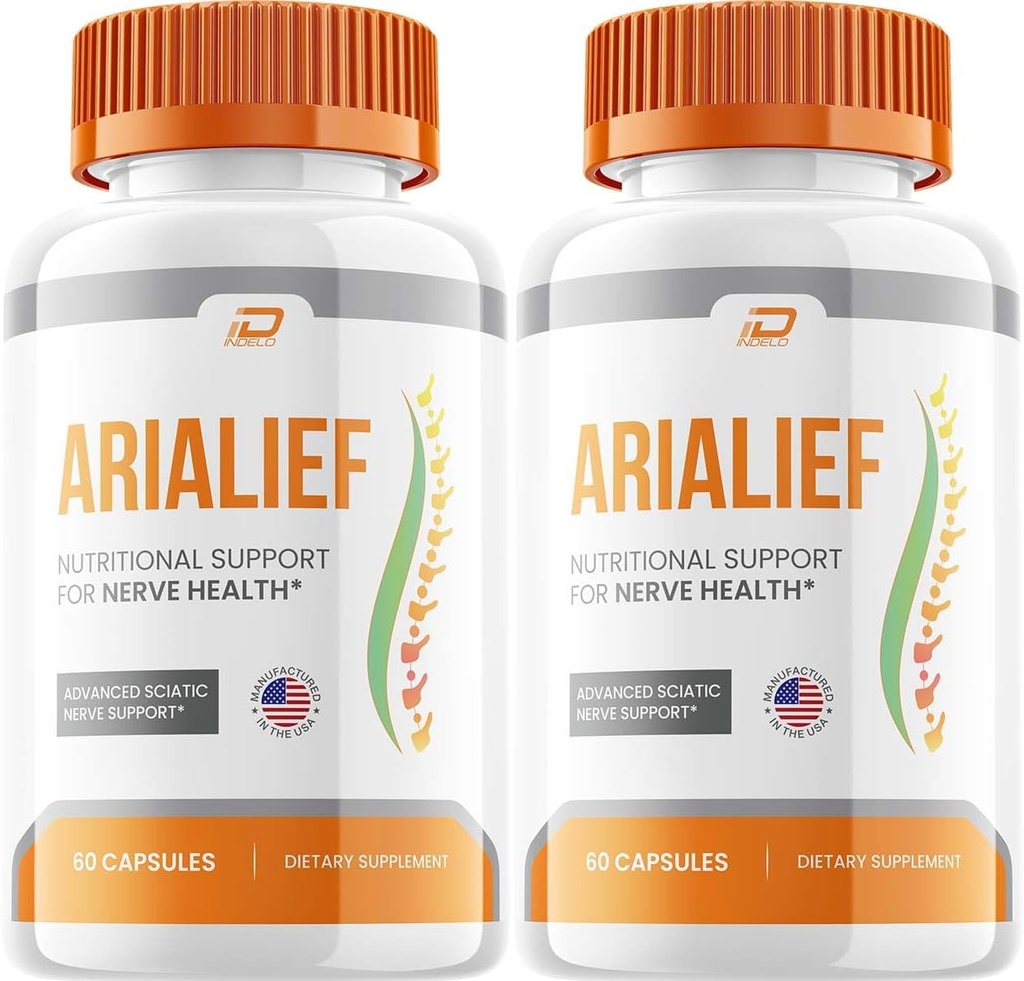 Arialief Capsules, Arialief Advanced Supplement, All Natural Formula to Maintain Healthy Levels, Maximum Strength Daily Formula, Arialif Capsules Reviews (2 Pack - 120 Capsules)