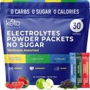 Keto Vitals Electrolytes Powder Packets avec de l'énergie, l'immunité, le sommeil Avantages ajoutés