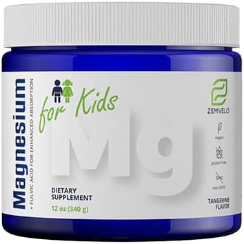 Supplément de poudre de magnésium pour enfants Tangerine Flavor